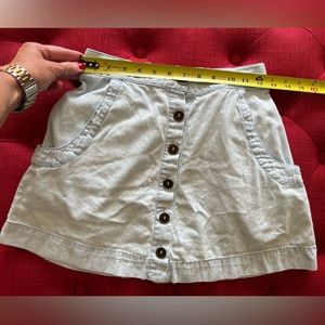 PacSun Kendall & Kylie chambray skirt with wrap around pockets